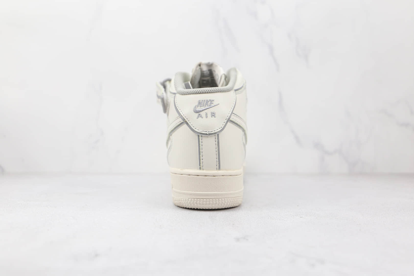 耐克NIke Air Force 1 '07 Mid纯原版本中帮空军一号米白灰夜魔侠板鞋原档案数据开发 货号:AQ1218-118