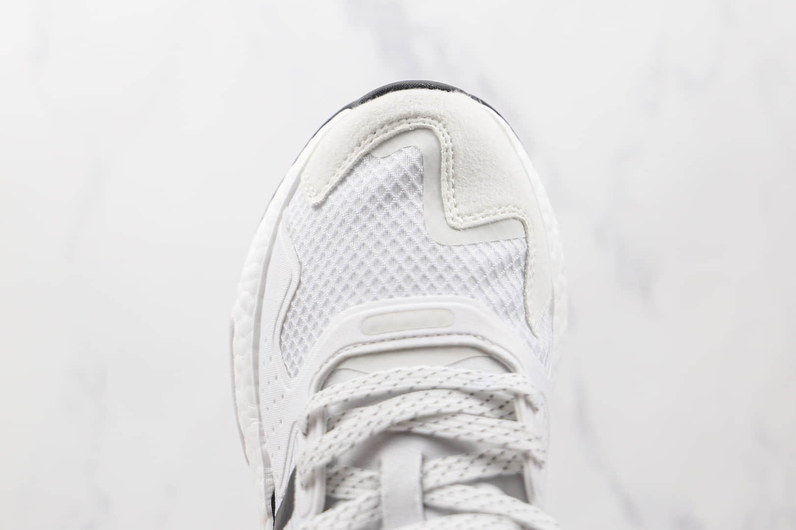 阿迪达斯Adidas Day Jogger 2021 Boost纯原版本夜行者二代网面白黑色爆米花跑鞋原盒原标 货号:FW5900
