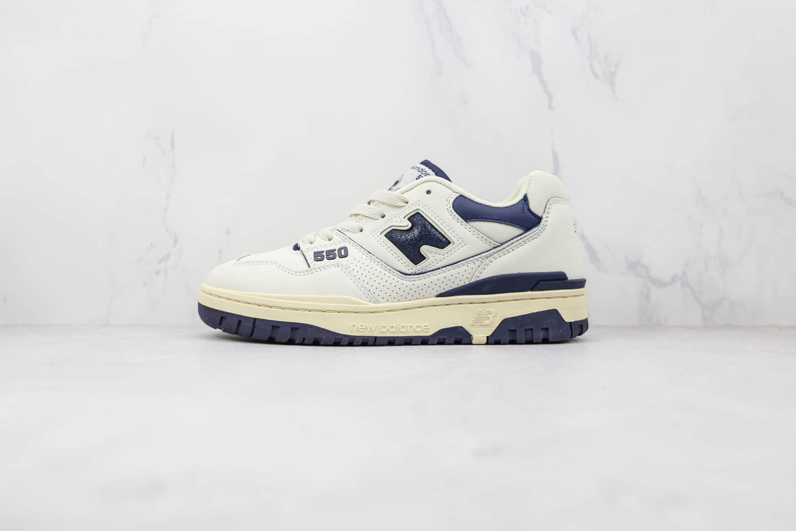 新百伦New Balance BB550纯原版本复古NB550白藏青色板鞋原档案数据开发 货号:BB550ALF