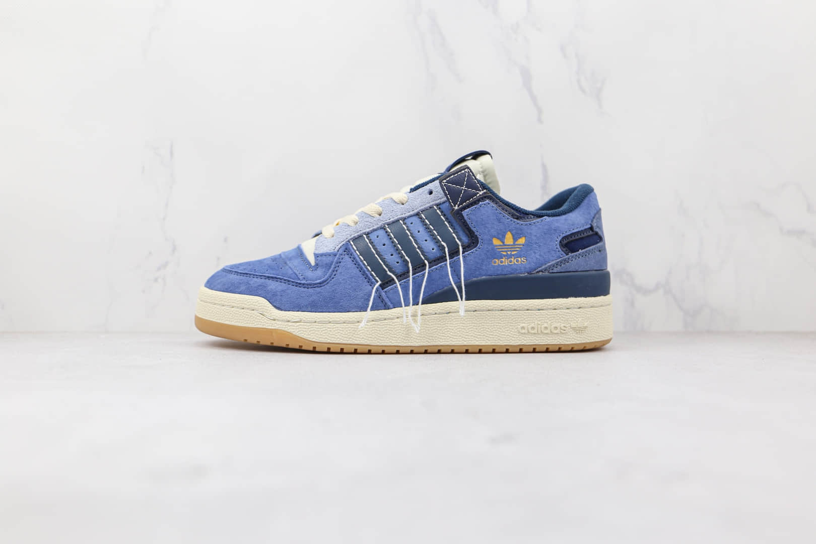 阿迪达斯Adidas Forum 84 Low纯原版本低帮牛仔线头复古板鞋原档案数据开发 货号:GW0298