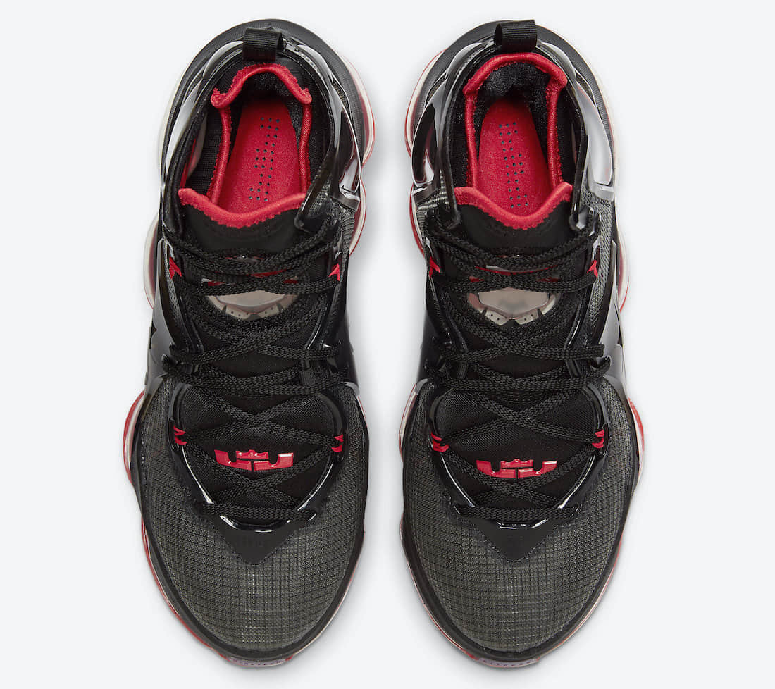 詹姆斯最新战靴!全新黑红 LeBron 19官图释出! 货号:DC9340-001