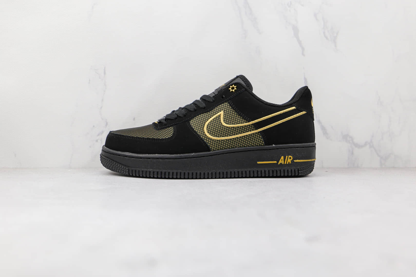 耐克Nike Air Force 1 Low Legendary纯原版本低帮空军一号网面黑金色板鞋内置气垫 货号:DM8077-001