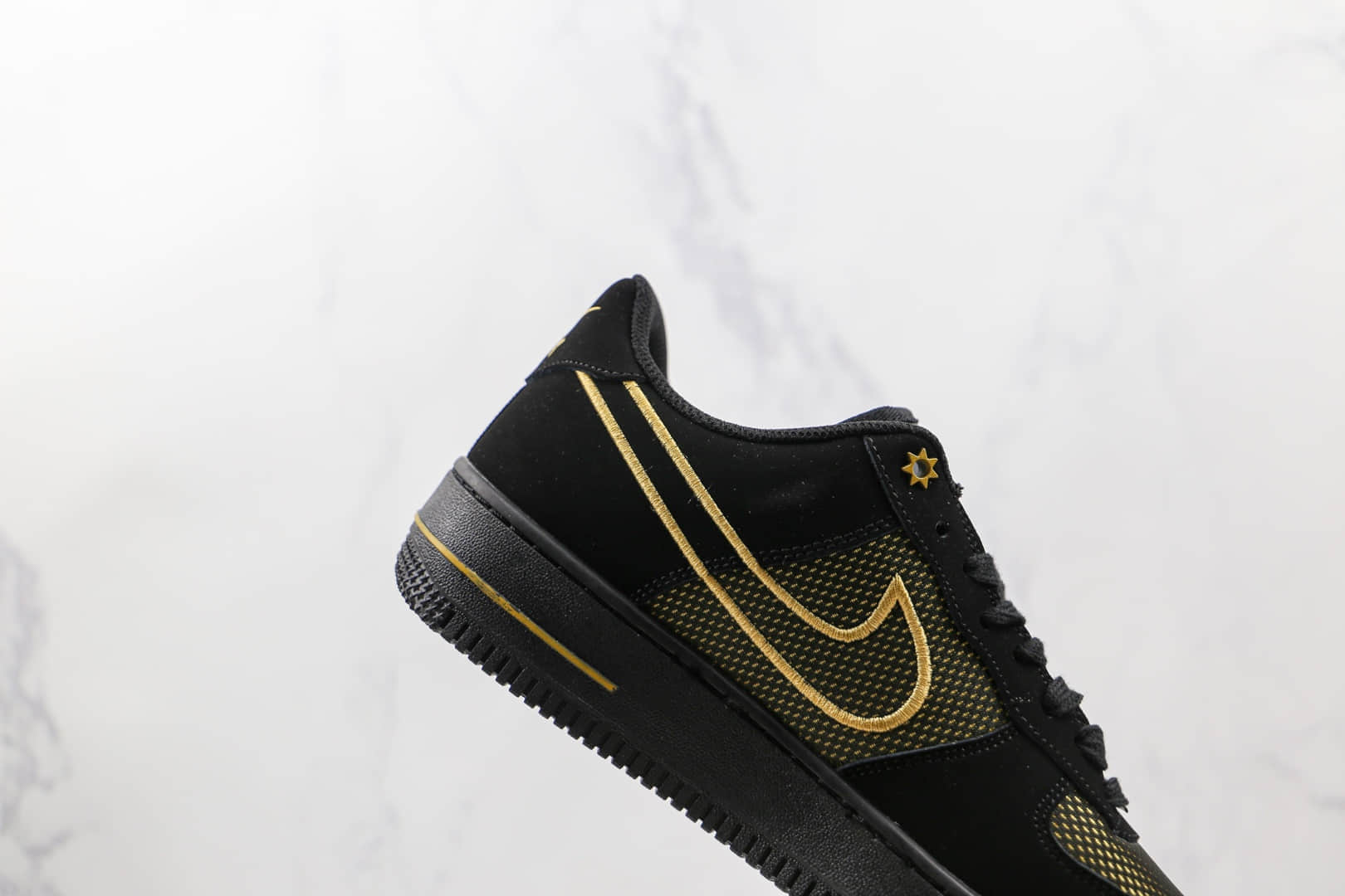 耐克Nike Air Force 1 Low Legendary纯原版本低帮空军一号网面黑金色板鞋内置气垫 货号:DM8077-001