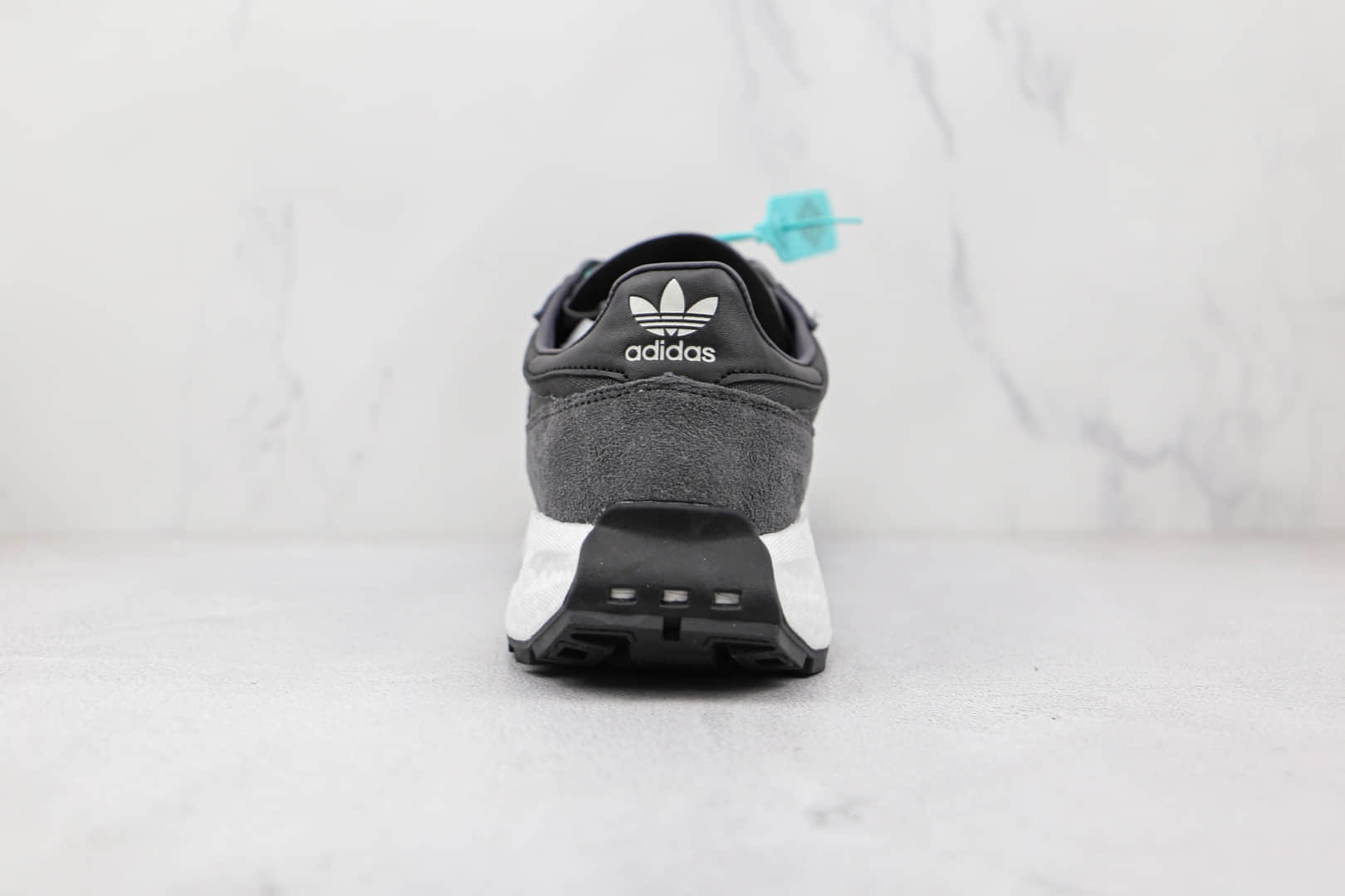 阿迪达斯Adidas RETROPY E5纯原版本黑灰色三叶草厚底爆米花跑鞋原楦头纸板打造 货号:GW2217