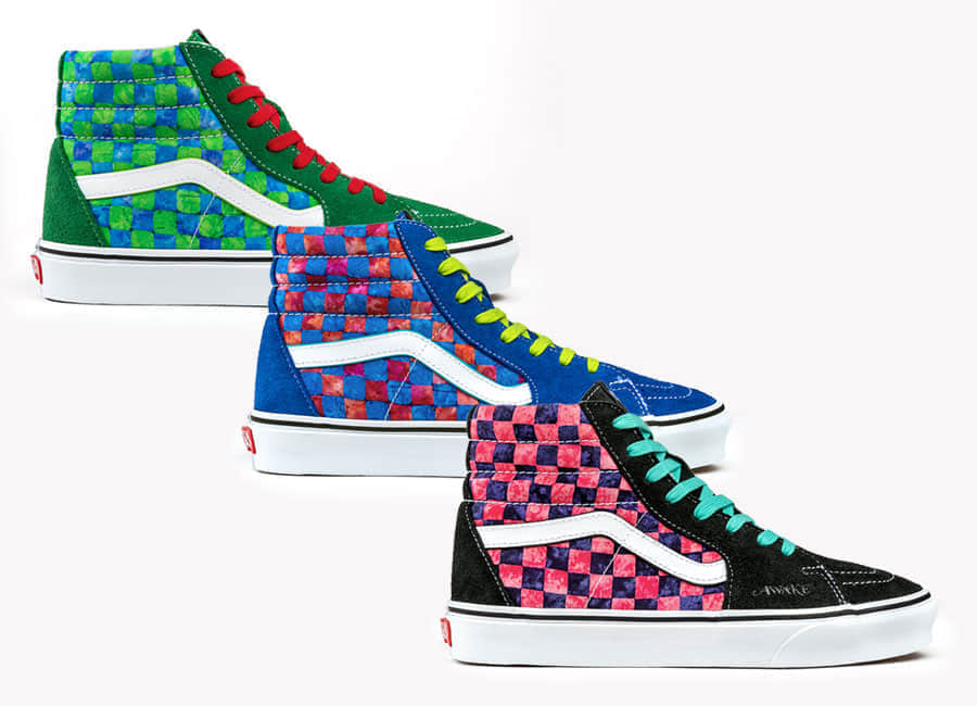 Awake NY x Vans Sk8-Hi联名来袭!棋盘格看花眼!