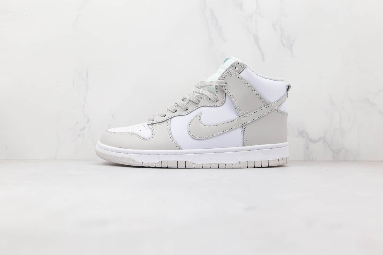 耐克Nike Dunk High Vast Grey纯原版本高帮DUNK灰白色板鞋原档案数据开发 货号：DD1399-100