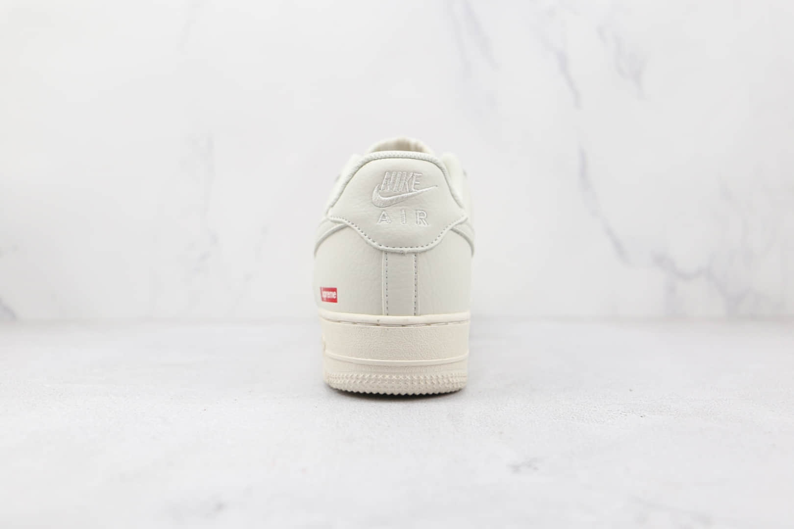 耐克Nike Air Force 1 x Supreme联名款纯原版本低帮空军一号米色板鞋内置气垫 货号:CV9225-126