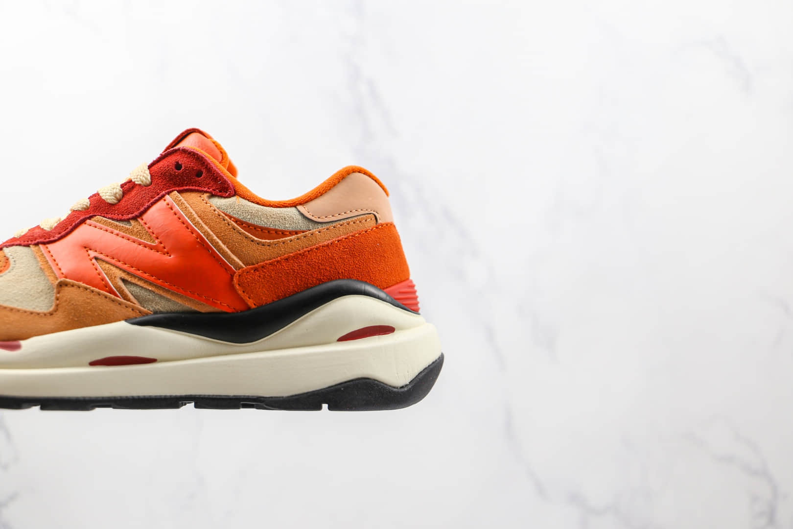 新百伦New Balance 5740纯原版本网面NB5740橘红色彩色拼接复古老爹鞋原盒原标 货号:M5740HH1