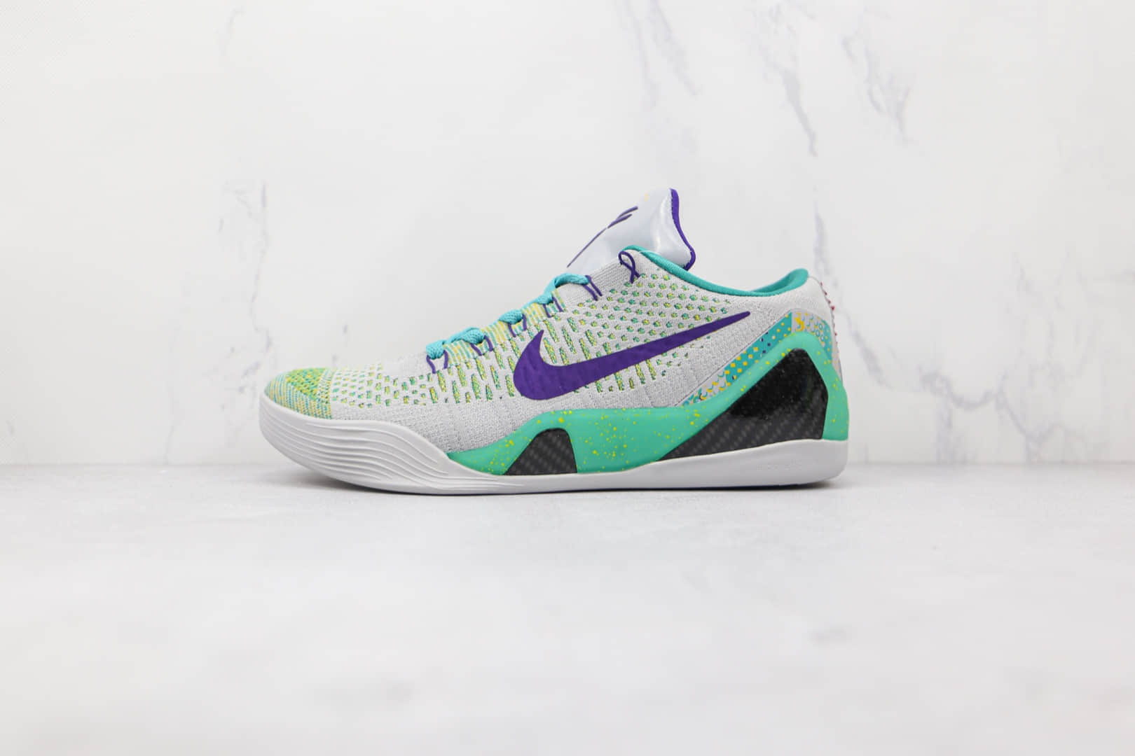 耐克Nike Zoom Kobe IX纯原版本科比9代灰绿紫色篮球鞋支持实战 货号：630487-005