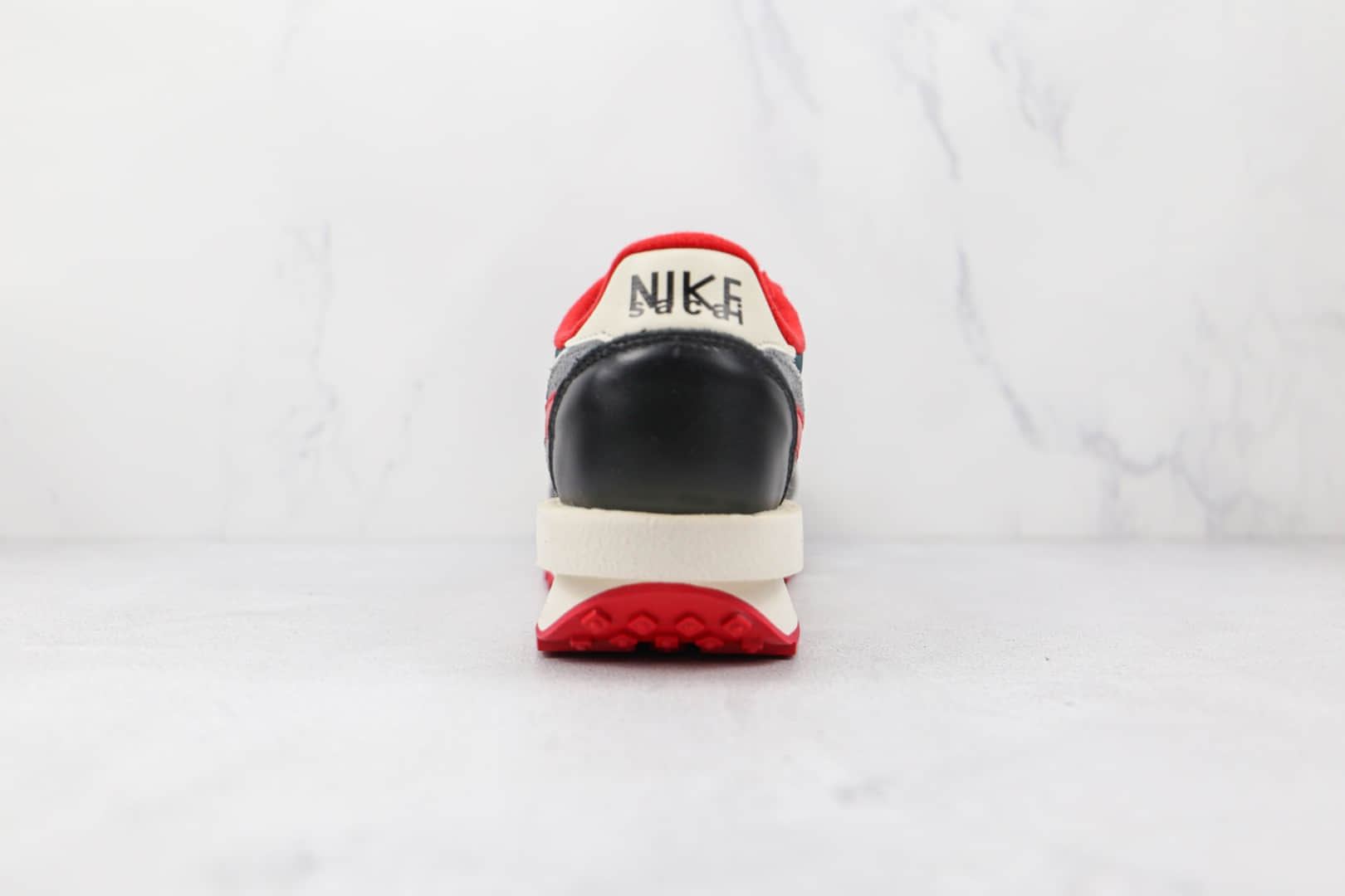 耐克NIKE LDV Waffle x Sacai联名款纯原版本华夫白红双钩网面解构老爹鞋原档案数据开发 货号：DJ4877-300