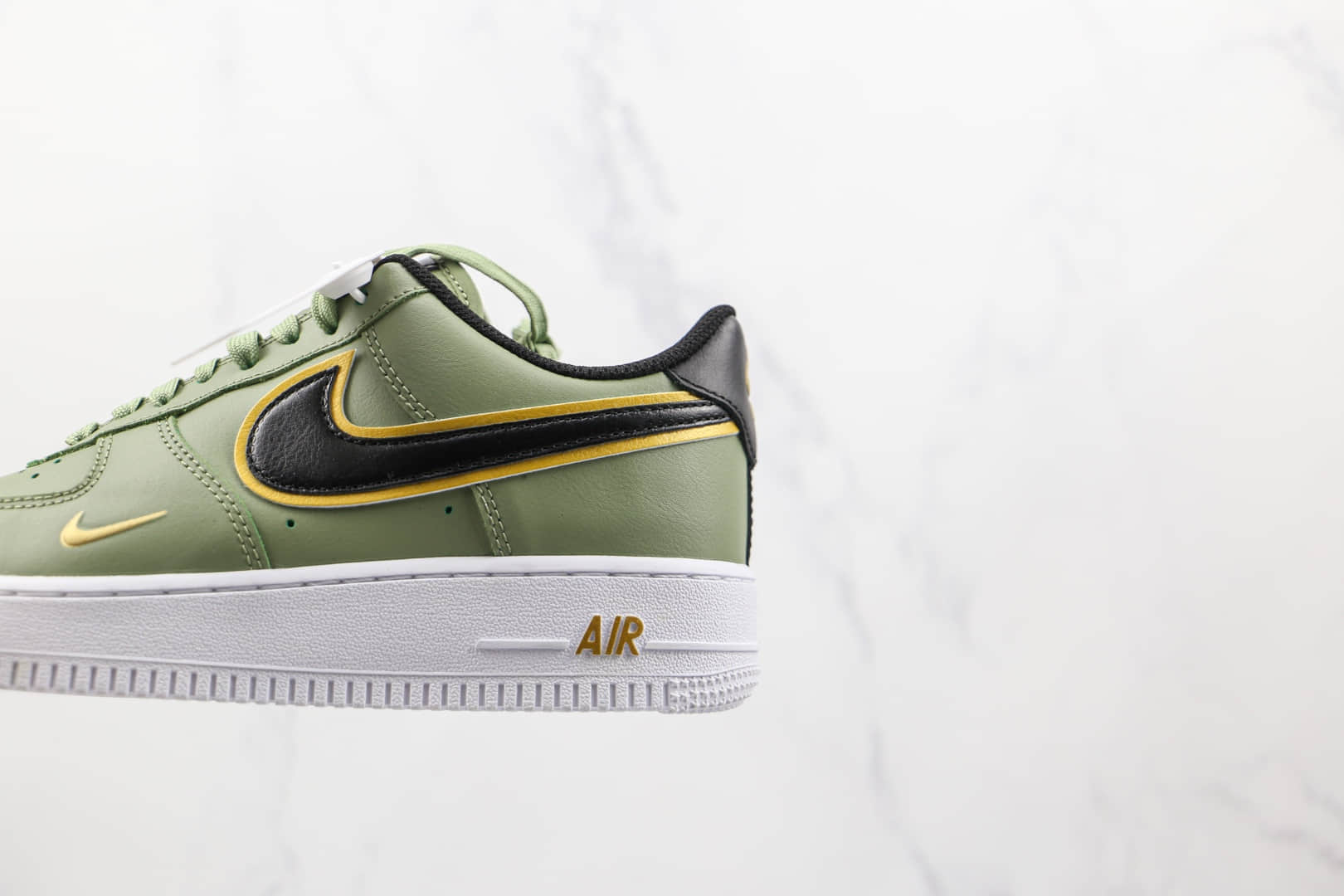 耐克Nike Air Force 1‘07 LV8纯原版本低帮空军一号橄榄绿黑钩板鞋内置气垫 货号:DA8481-300