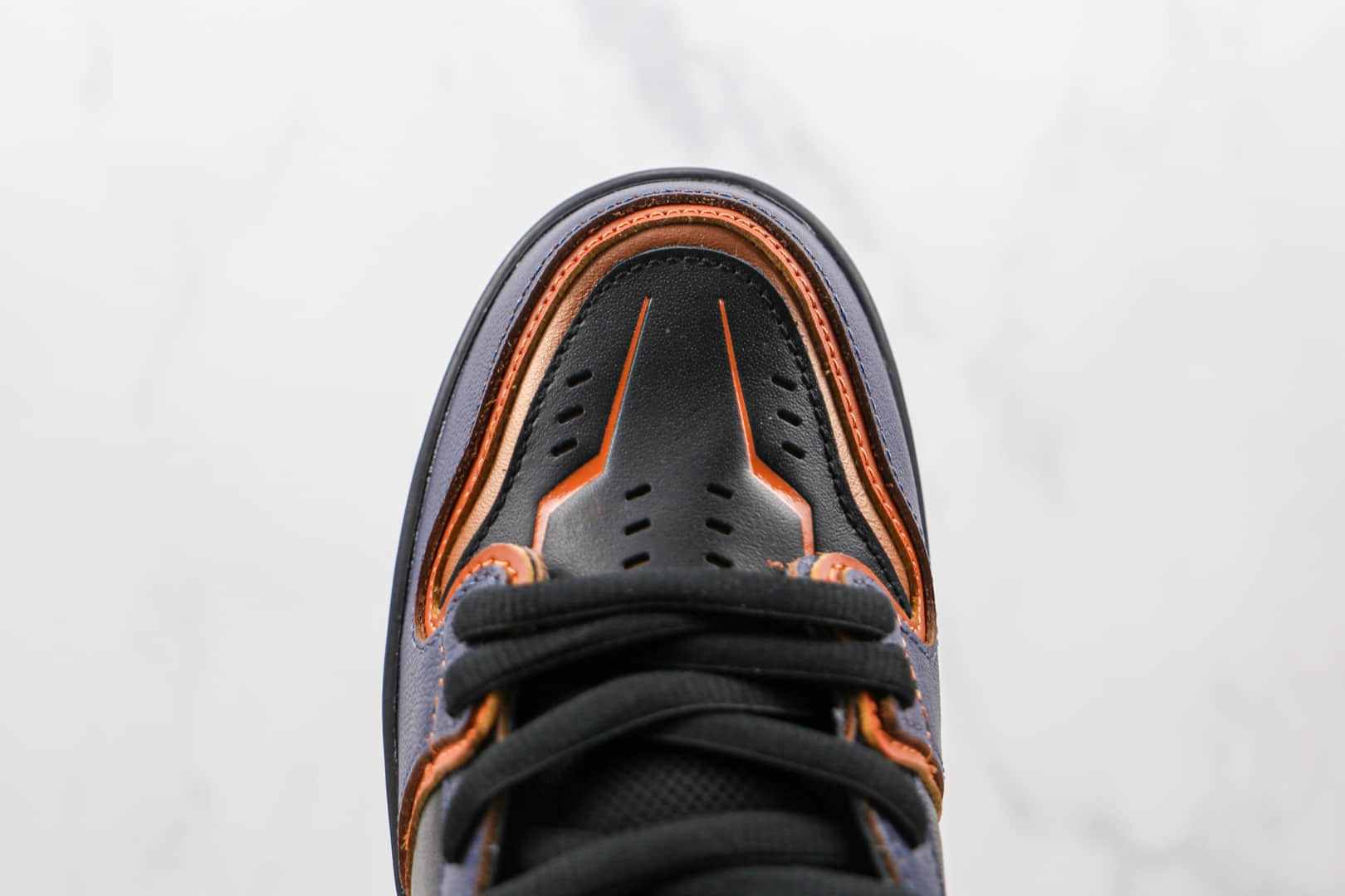 耐克Nike SB Dunk High Pro纯原版本高帮SB DUNK高达联名款黑蓝色换钩板鞋原楦头纸板打造 货号:DH7717-400