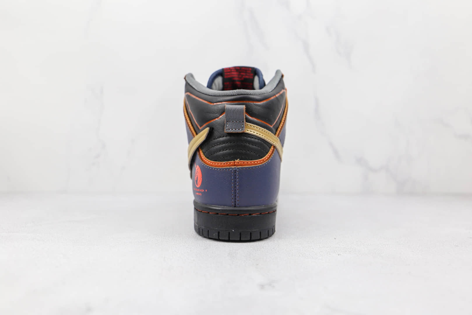 耐克Nike SB Dunk High Pro纯原版本高帮SB DUNK高达联名款黑蓝色换钩板鞋原楦头纸板打造 货号:DH7717-400