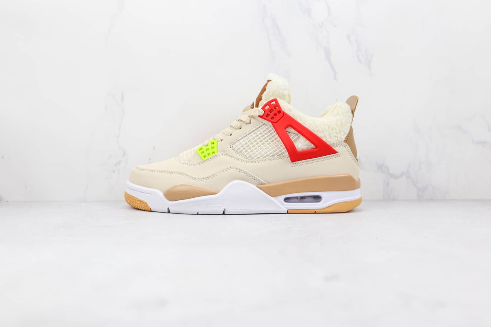 乔丹Air Jordan 4 Retro公司级版本米黄蓝红鸳鸯AJ4篮球鞋原盒原标 货号:DC0790-103