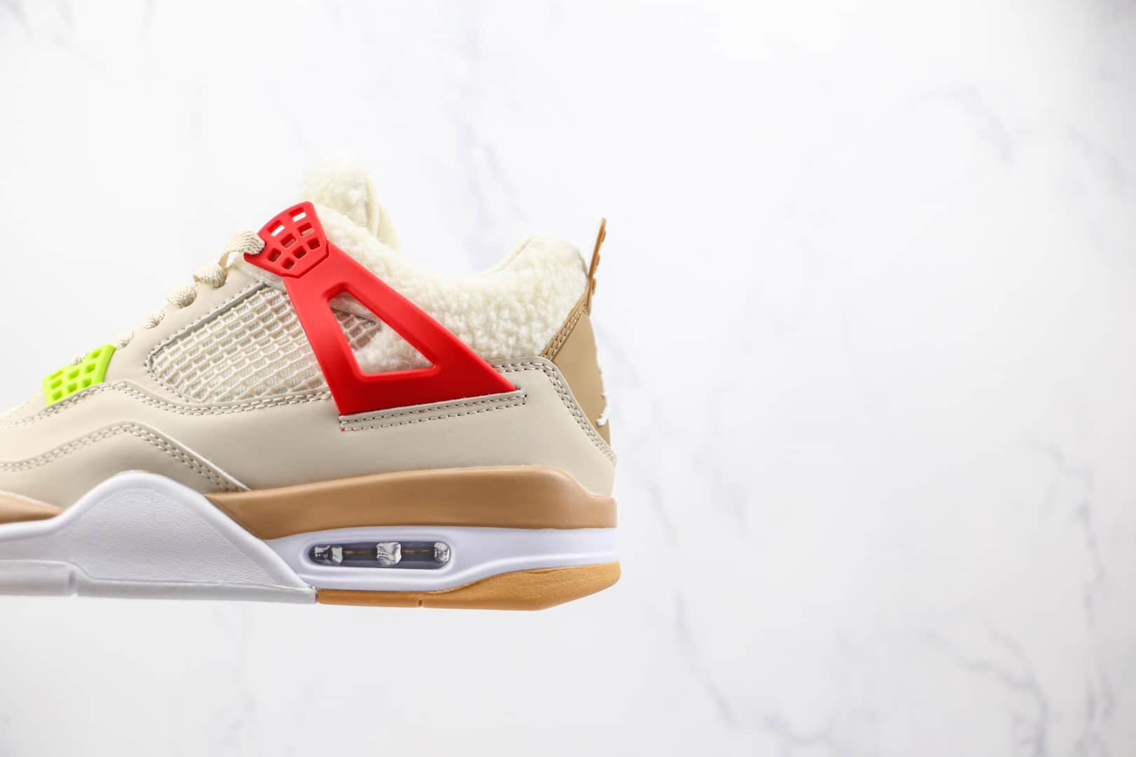 乔丹Air Jordan 4 Retro公司级版本米黄蓝红鸳鸯AJ4篮球鞋原盒原标 货号:DC0790-103