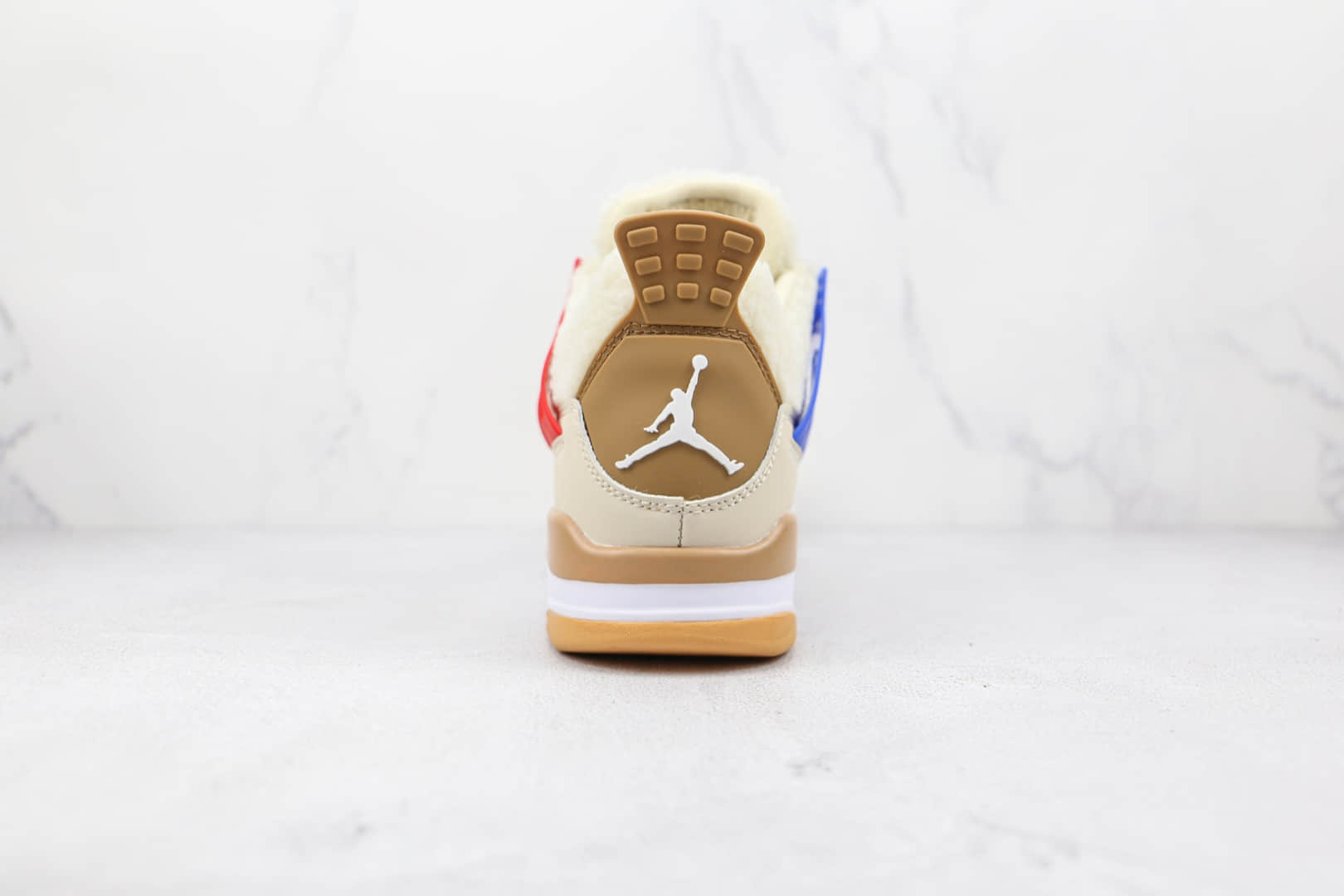 乔丹Air Jordan 4 Retro公司级版本米黄蓝红鸳鸯AJ4篮球鞋原盒原标 货号:DC0790-103