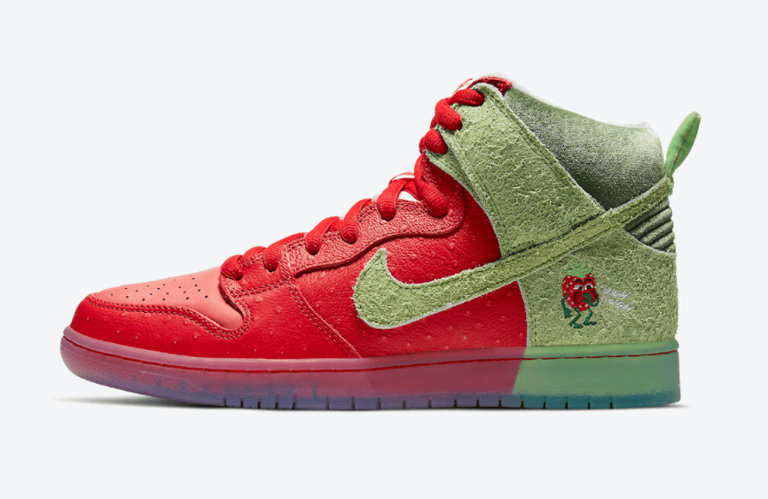 耐克SB Dunk“咳嗽草莓”本月发售!别再跳票了! 货号:CW7093-600