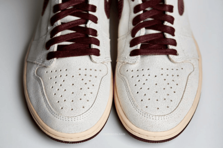 高级感拉满！AMM x AJ1最新实物曝光！ 货号：DO7097-100