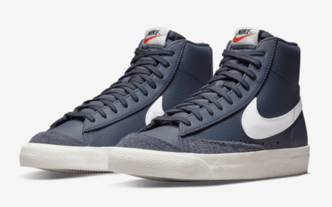 沉稳海军蓝!全新配色Blazer Mid官图曝光! 货号:BQ6806-401