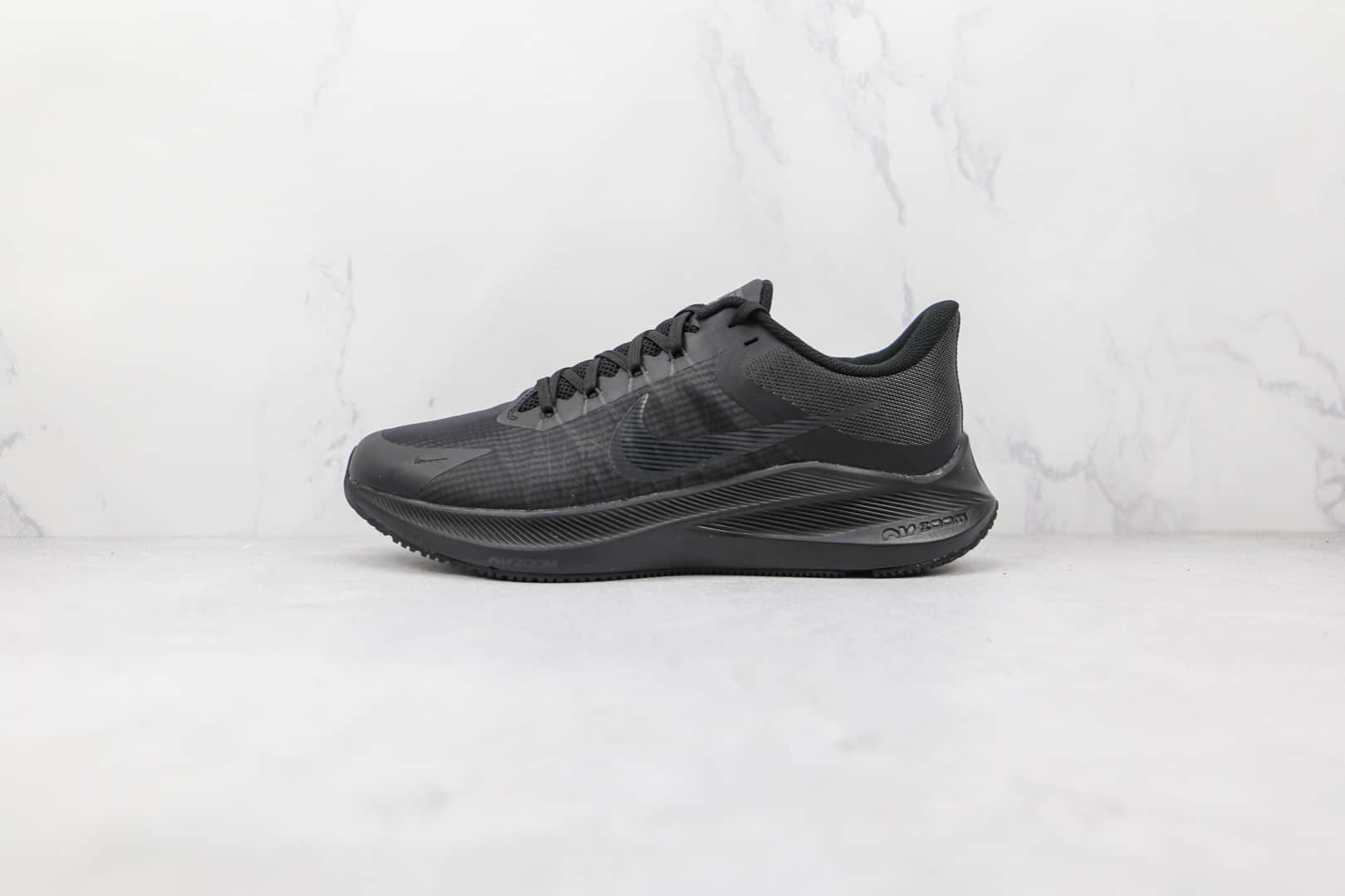 耐克Nike Winflo 8纯原版本温弗罗八代黑色线条慢跑鞋原盒原标 货号:CW3419-002