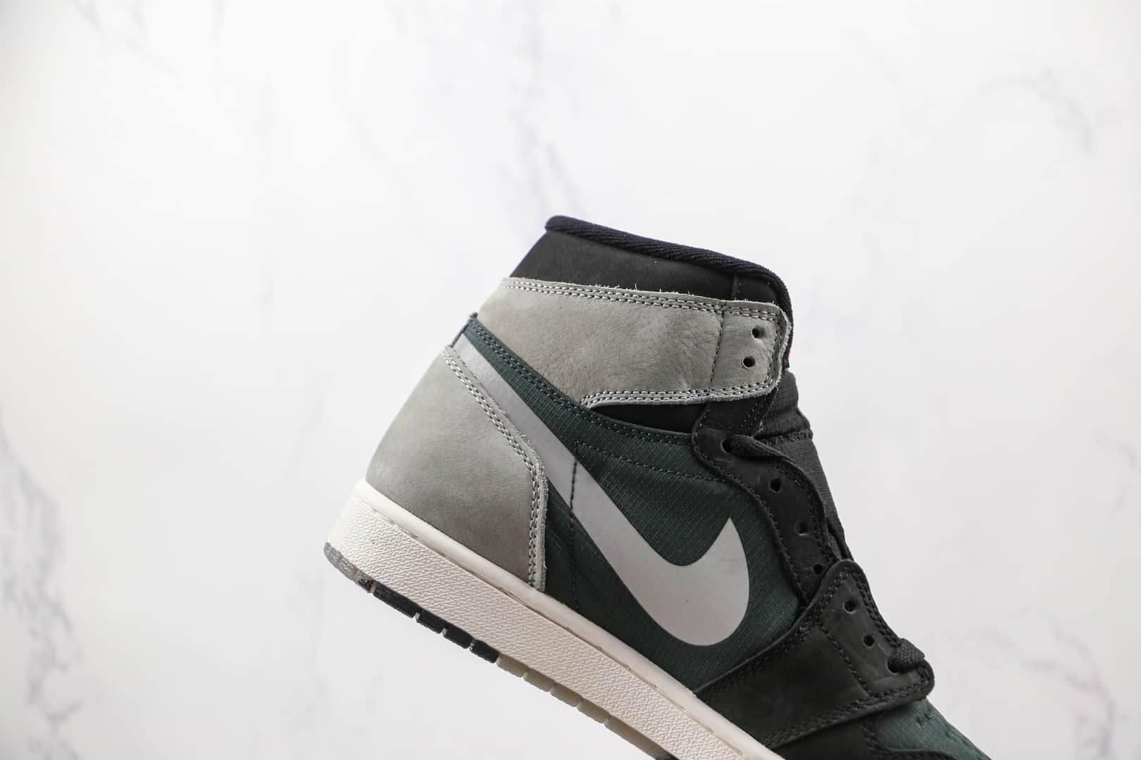 乔丹Air Jordan 1 Retro High OG纯原版本高帮AJ1黑绿灰色篮球鞋原楦头纸板打造 货号:DB2889-001