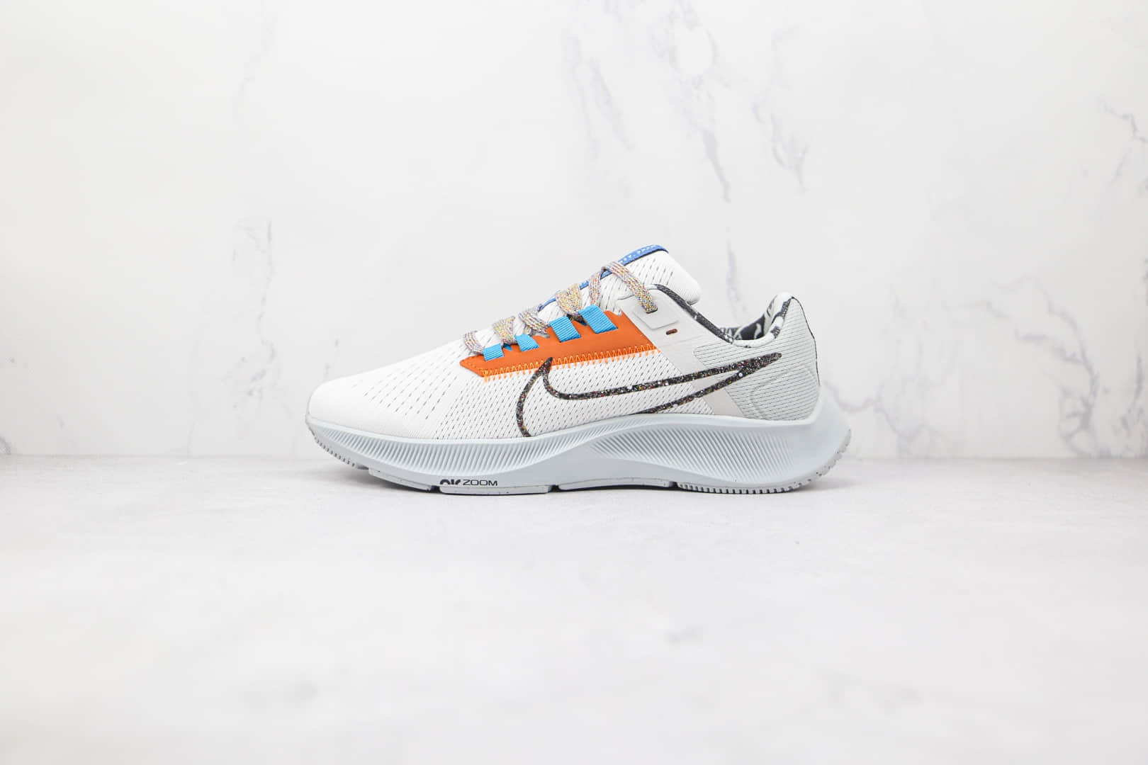 耐克Nike Air Zoom Pegasus 38纯原版本登月38代白橙蓝色慢跑鞋原盒原标 货号:DC4520-100