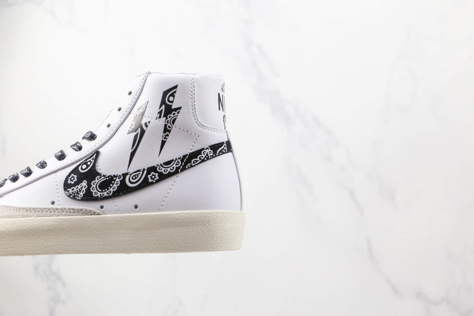 耐克Nike Blazer Mid纯原版本中帮闪电腰果花开拓者板鞋原档案数据开发 货号:BQ6806-100