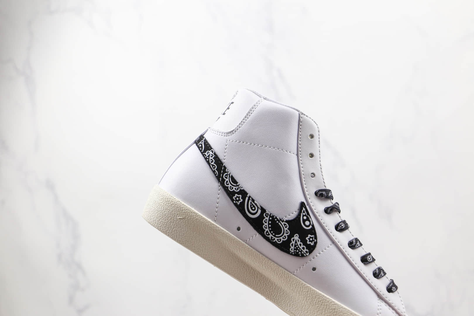 耐克Nike Blazer Mid纯原版本中帮闪电腰果花开拓者板鞋原档案数据开发 货号:BQ6806-100