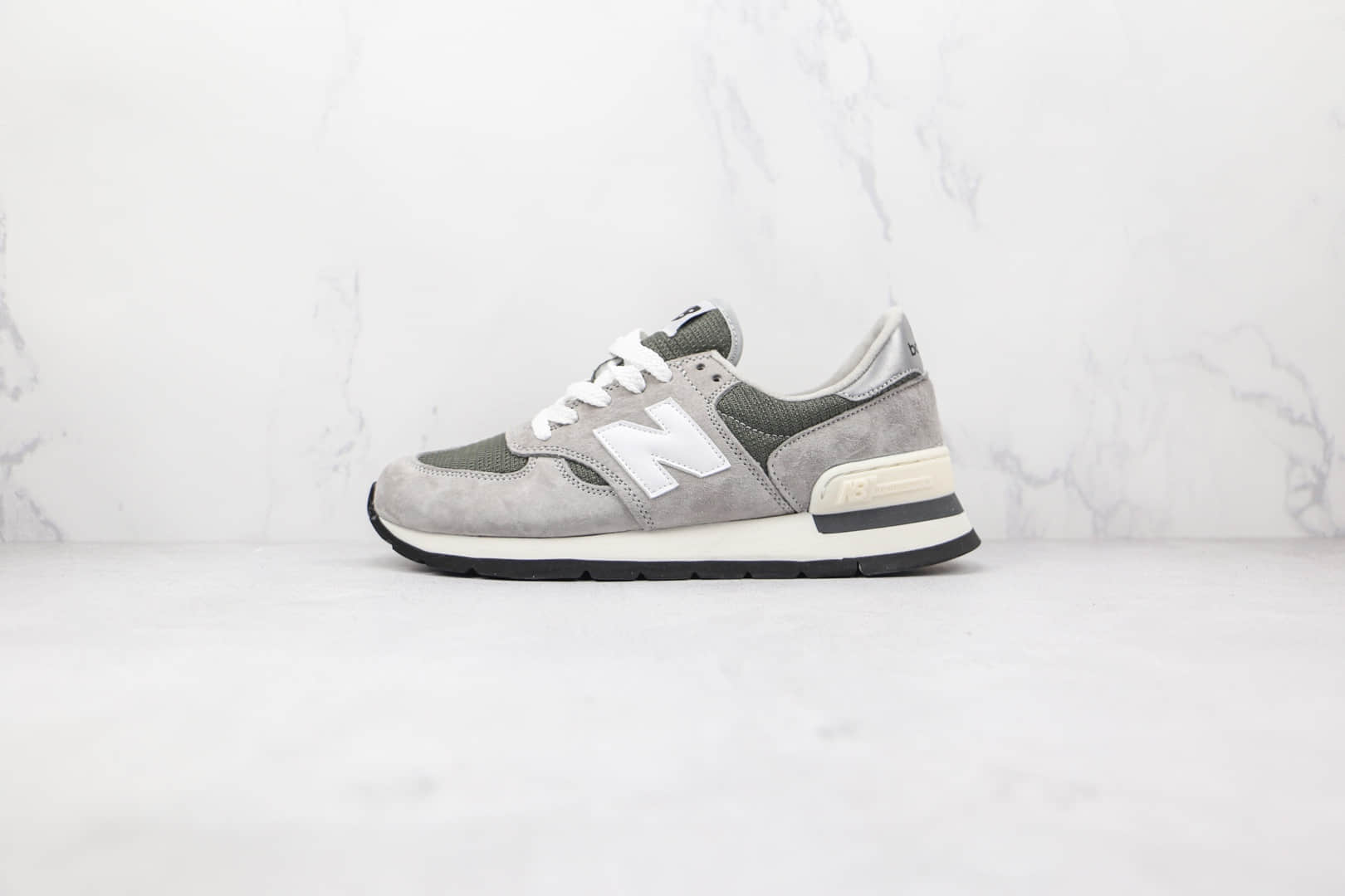 新百伦New Balance 990纯原版本美产复古跑鞋NB990灰色区别市面通货 货号:M990GRY