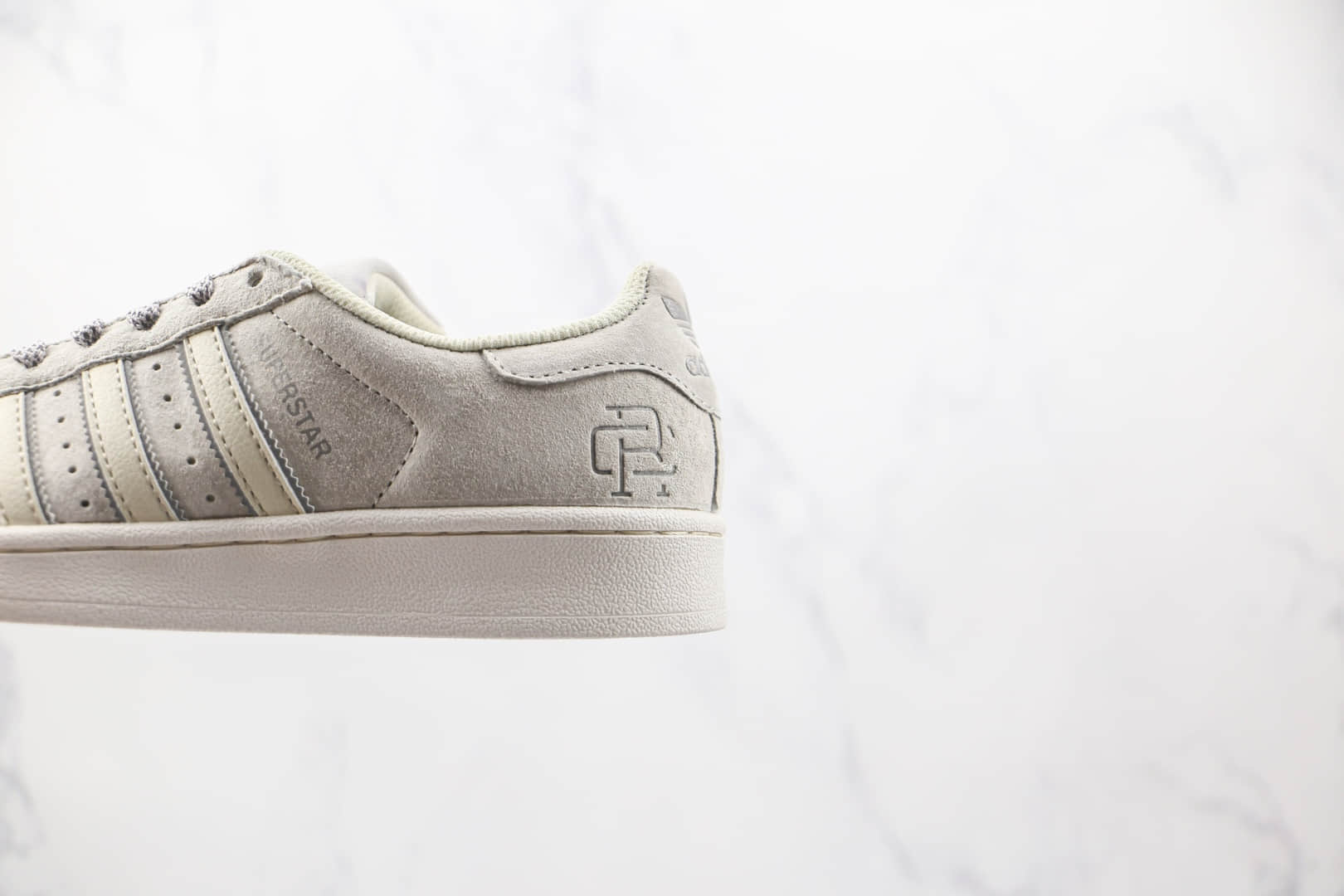 阿迪达斯Adidas Originals SUPERSTAR W纯原版本三叶草贝壳头灰色麂皮卫冕冠军板鞋原盒原标 货号:BS0911
