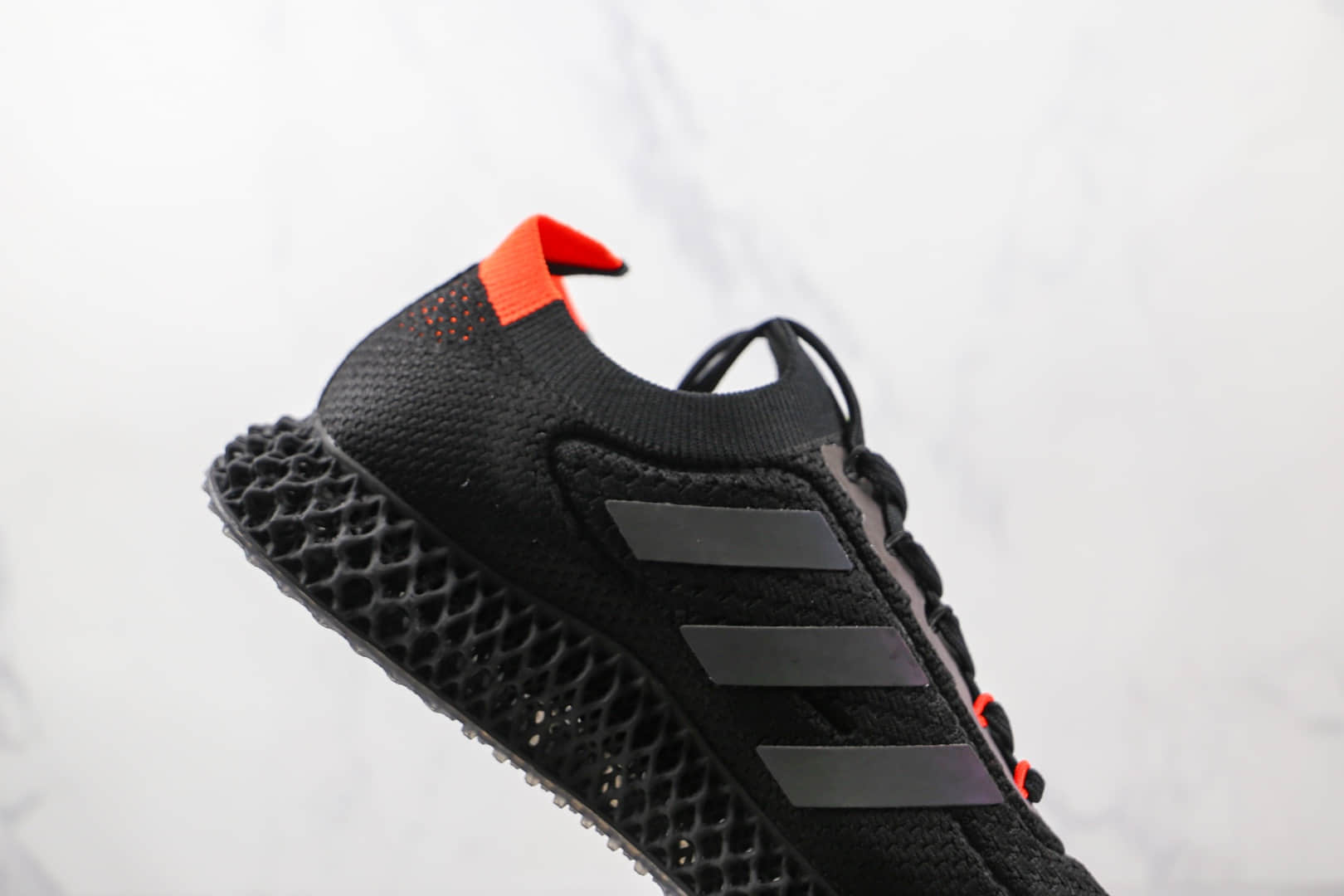 阿迪达斯Adidas 4D ULTRA纯原版本黑桔绿色4D爆米花跑鞋原档案数据开发 货号：FY3969