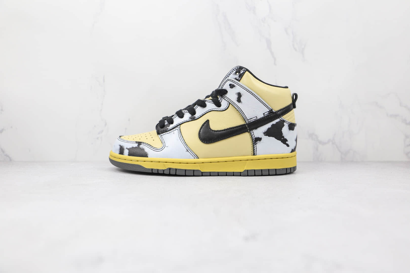 耐克Nike Dunk High 1985 Black Acid Wash高帮DUNK纯原版本黄灰黑黑酸洗扎染柠檬滴黑土星金色板鞋原鞋开模 货号:DD9404-700
