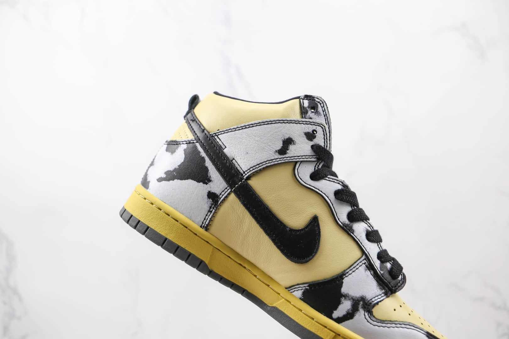 耐克Nike Dunk High 1985 Black Acid Wash高帮DUNK纯原版本黄灰黑黑酸洗扎染柠檬滴黑土星金色板鞋原鞋开模 货号:DD9404-700
