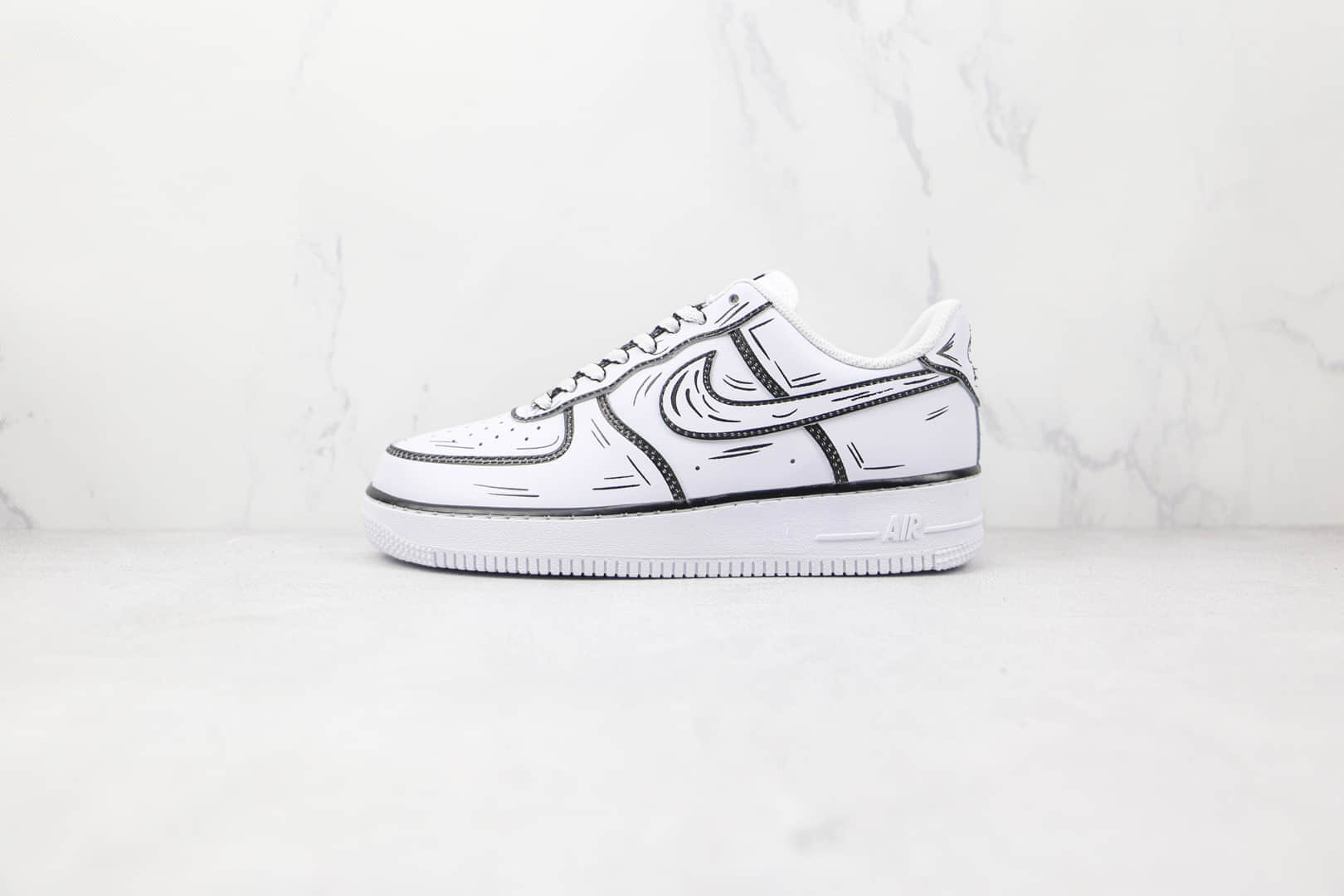 耐克Nike Air Force 1 Low纯原版本低帮空军一号二次元漫画板鞋内置气垫 货号:DW2288-222