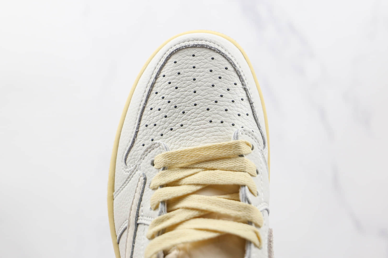 乔丹Air Jordan 1 Low纯原版本低帮AJ1米灰色倒勾板鞋原盒原标 货号:DM7866-169