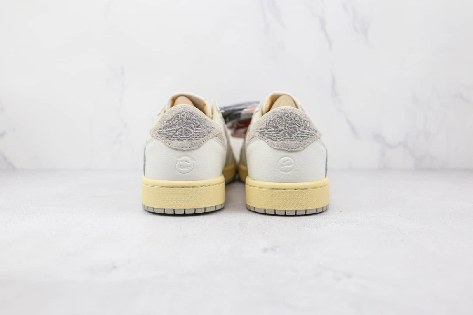 乔丹Air Jordan 1 Low纯原版本低帮AJ1米灰色倒勾板鞋原盒原标 货号:DM7866-169