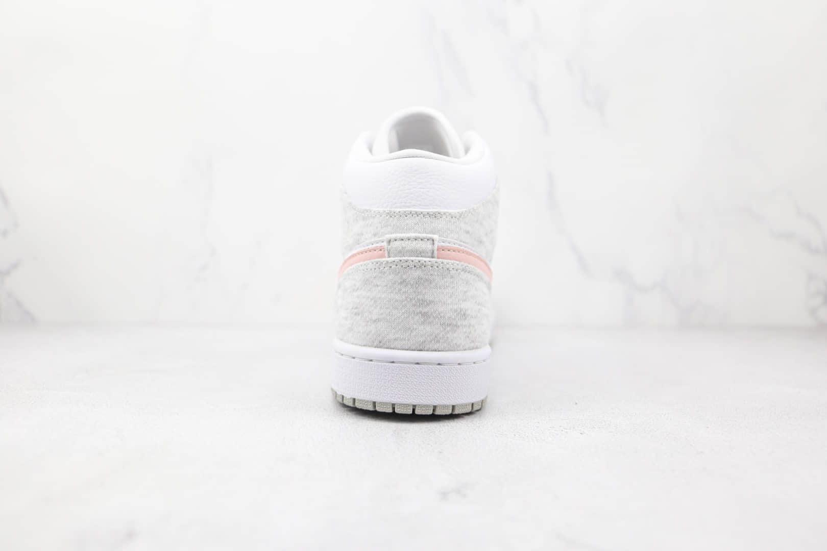 乔丹Air Jordan 1 Mid SE Light Iron Ore纯原版本中帮AJ1灰白粉色板鞋原档案数据开发 货号:DN4045-001