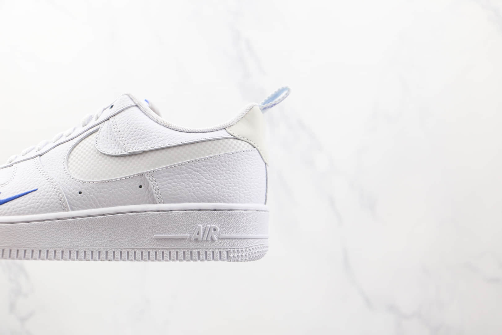 耐克Nike Air Force 1 Low纯原版本低帮空军一号白蓝色双钩3m反光板鞋内置气垫 货号:DN4433-100