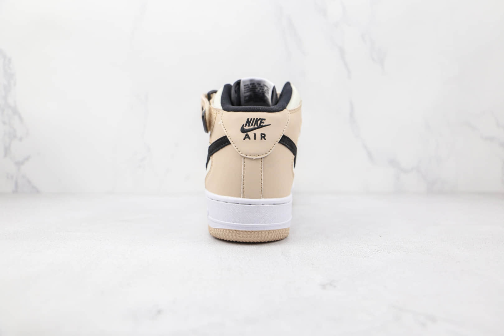 耐克Nike Air Force 1 07纯原版本中帮空军一号奶茶色板鞋内置气垫 货号:HD2523-156