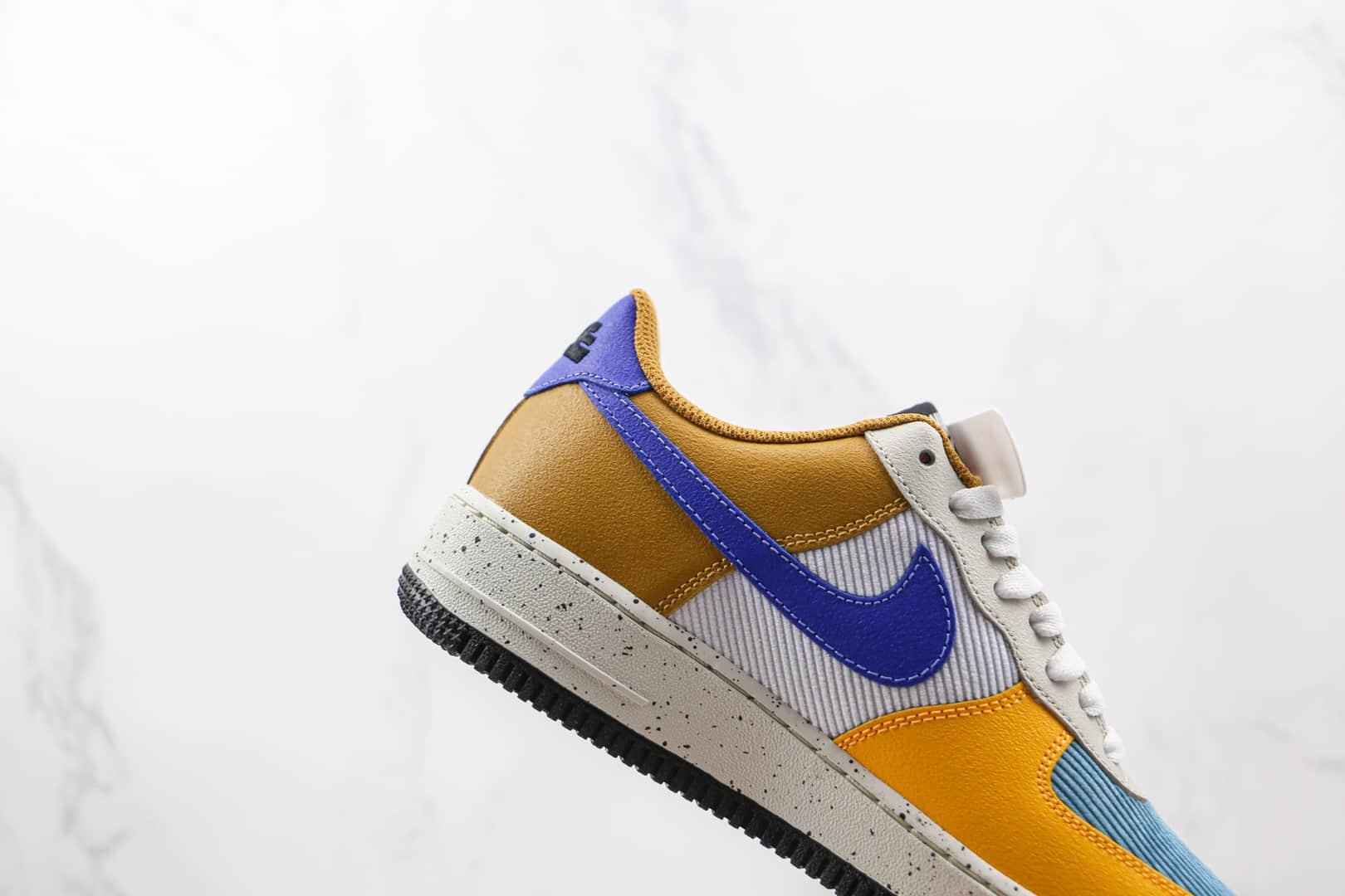 耐克Nike Air Force 1 Low ACG纯原版本低帮空军一号马赛克黄棕蓝色彩色拼接板鞋内置气垫 货号:DO4657-740