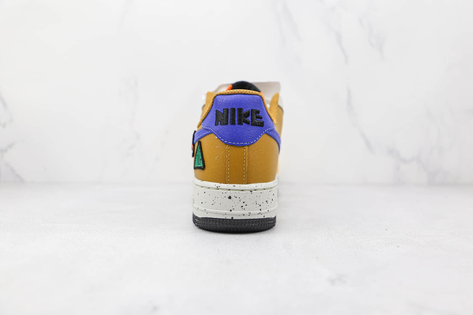 耐克Nike Air Force 1 Low ACG纯原版本低帮空军一号马赛克黄棕蓝色彩色拼接板鞋内置气垫 货号:DO4657-740