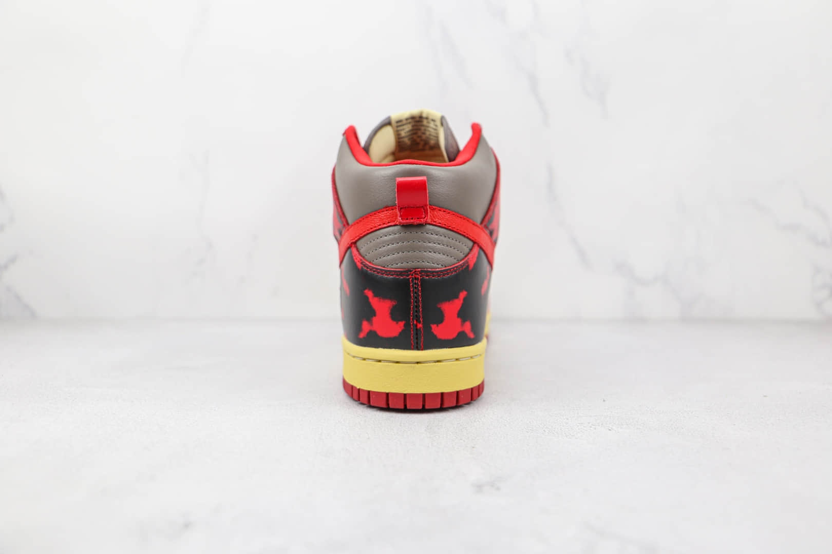 耐克Nike Dunk High 1985纯原版本高帮DUNK黑红色酸洗扎染柠檬滴板鞋原楦头纸板打造 货号:DD9404-600