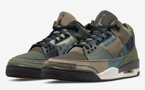 军事工装风！迷彩“What The”AJ3 月底发售！ 货号：DO1830-200