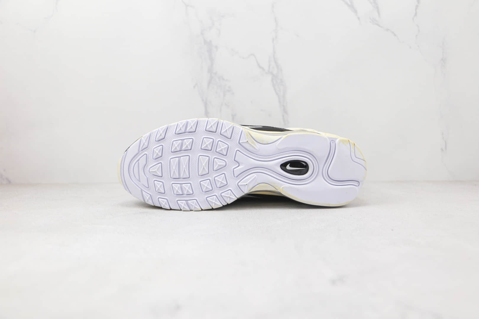 耐克Nike Air Max 97纯原版本黑白绑带Max97气垫鞋原楦头纸板打造 货号:921826-001