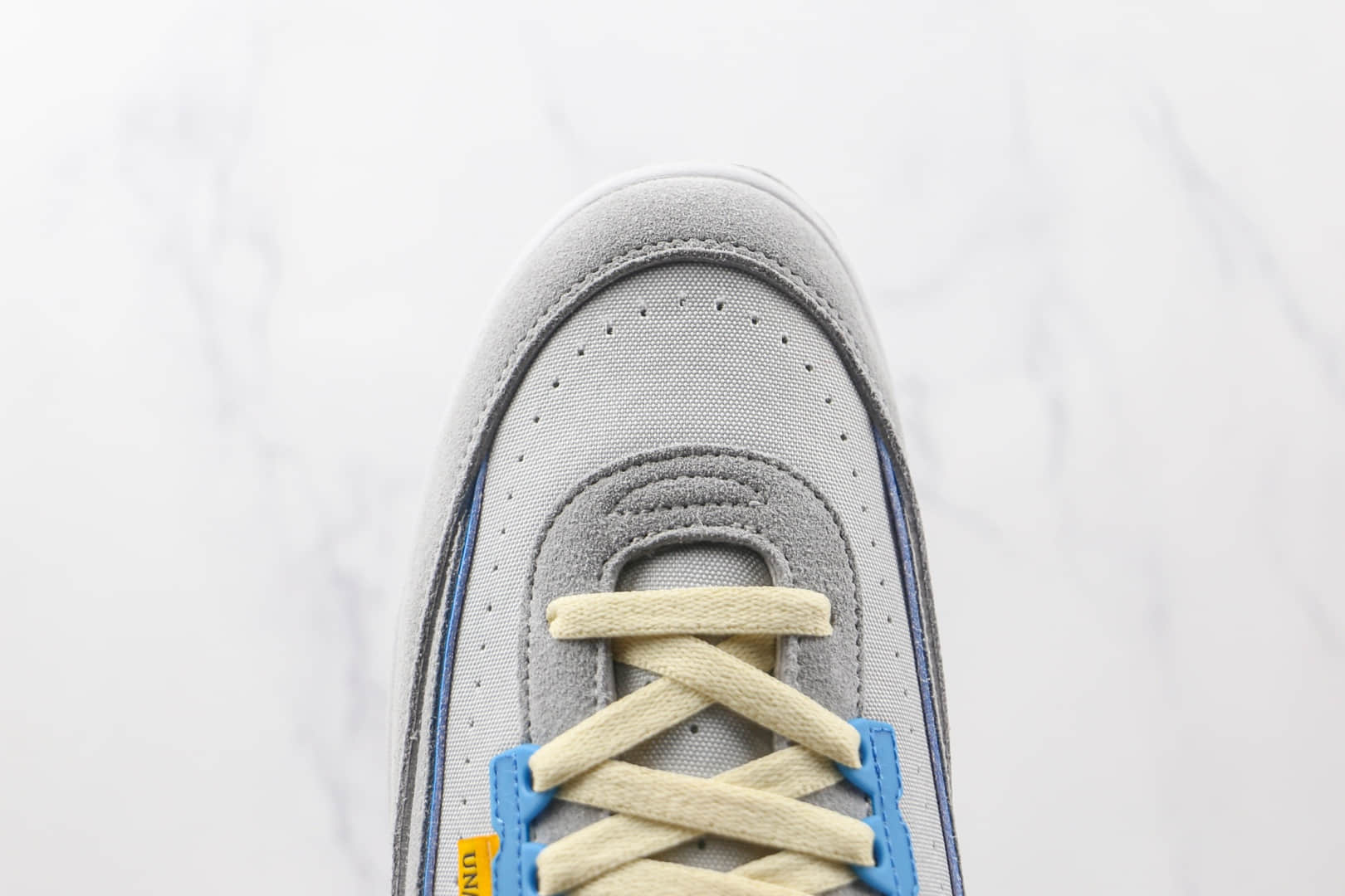 乔丹Air Jordan 2 Grey Fog x Union联名款纯原版本高帮麂皮AJ2灰蓝色篮球鞋原盒原标 货号:DN3802-001