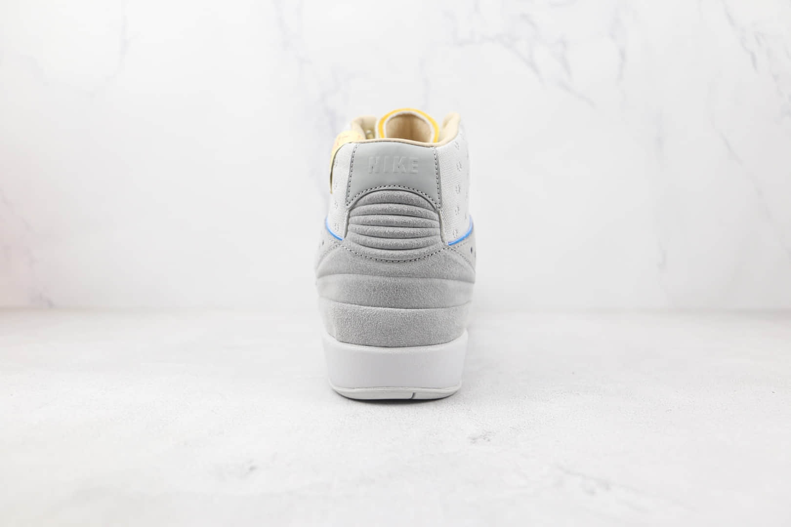 乔丹Air Jordan 2 Grey Fog x Union联名款纯原版本高帮麂皮AJ2灰蓝色篮球鞋原盒原标 货号:DN3802-001