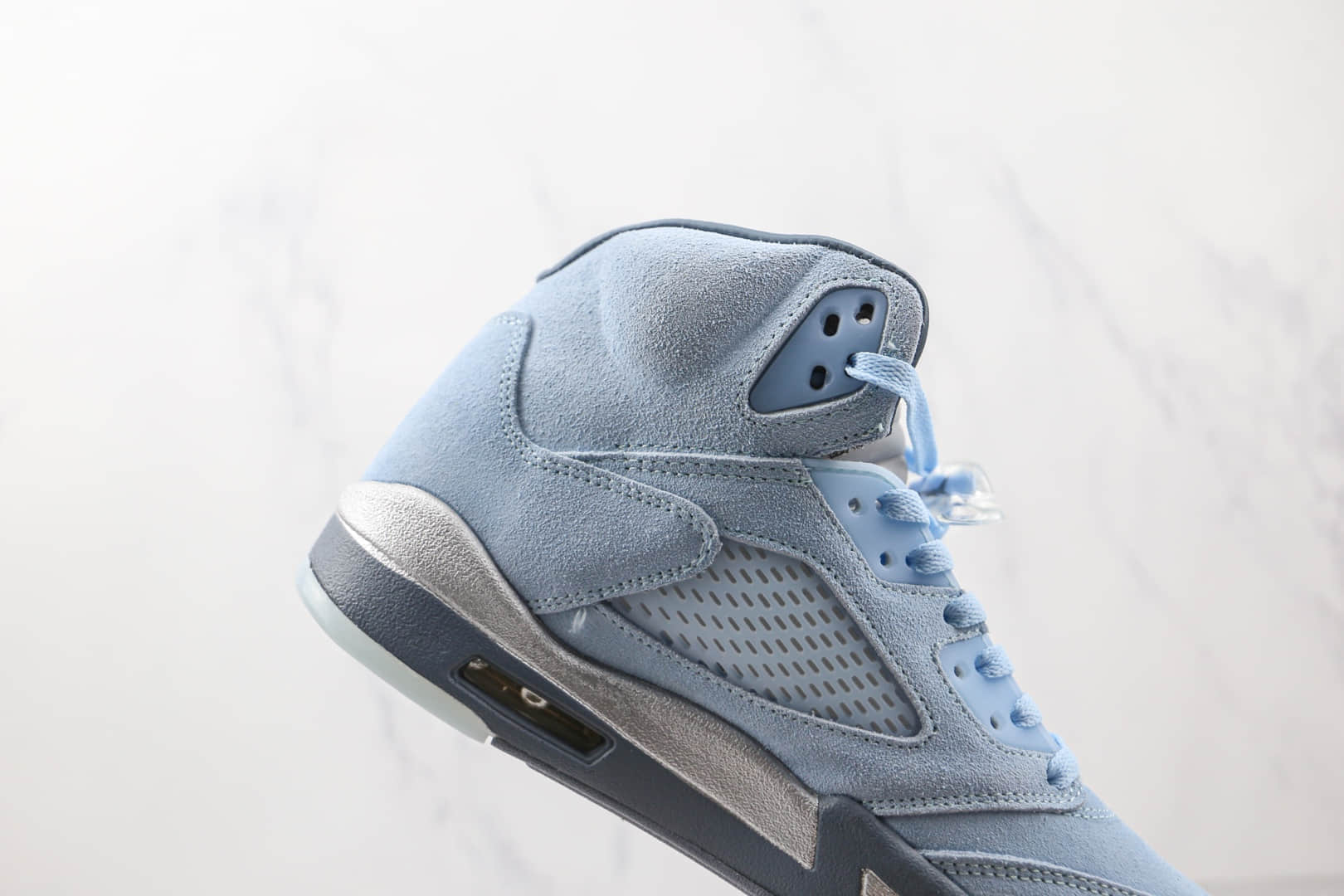 乔丹Air Jordan Retro 5 Black Racer Blue公司级版本湖水蓝浅蓝色AJ5篮球鞋原档案数据开发 货号:DD9336-400