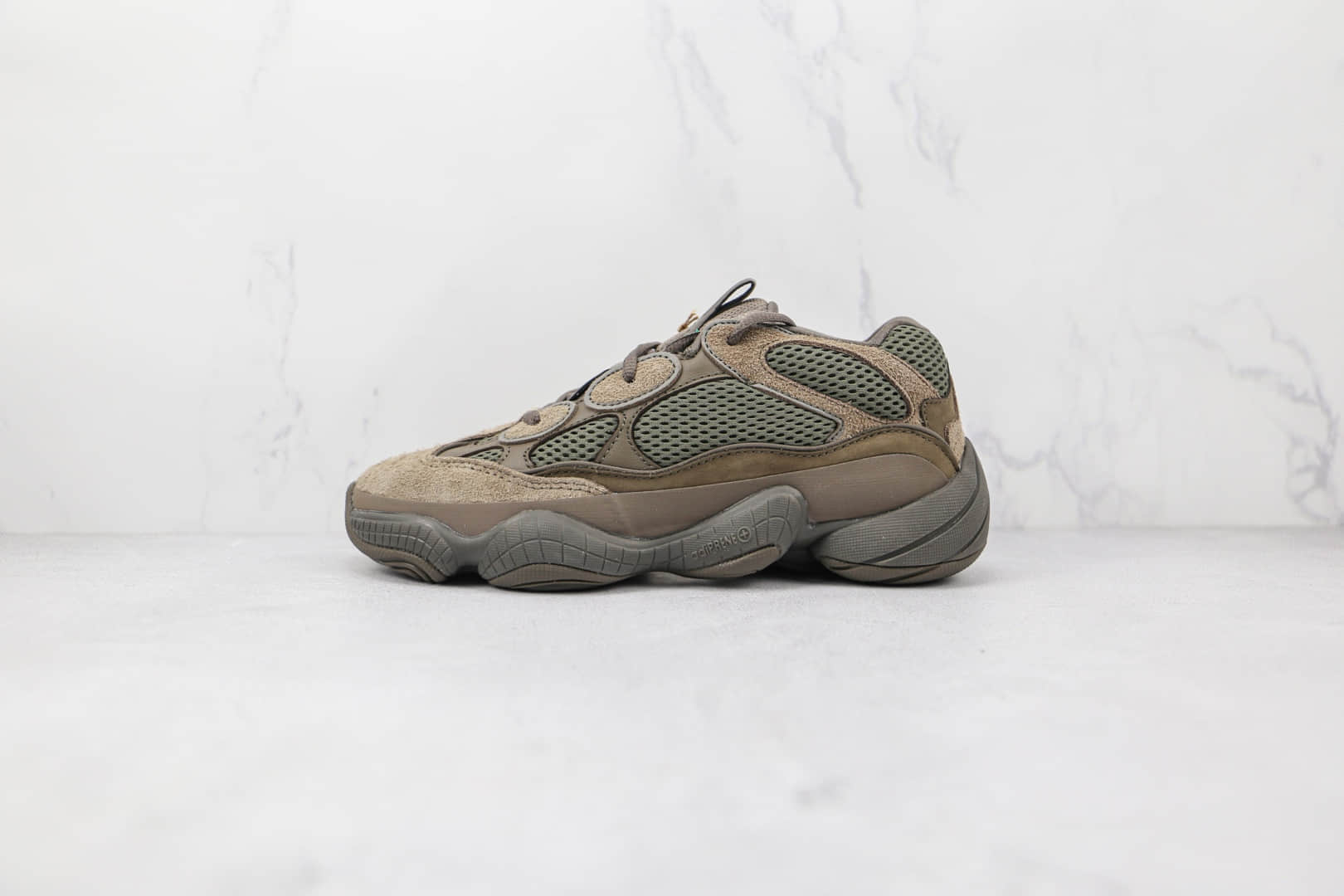 阿迪达斯Adidas Yeezy500 Clay Brown纯原版本椰子500山野迷踪深棕色老爹鞋原楦头纸板打造 货号:GX3606
