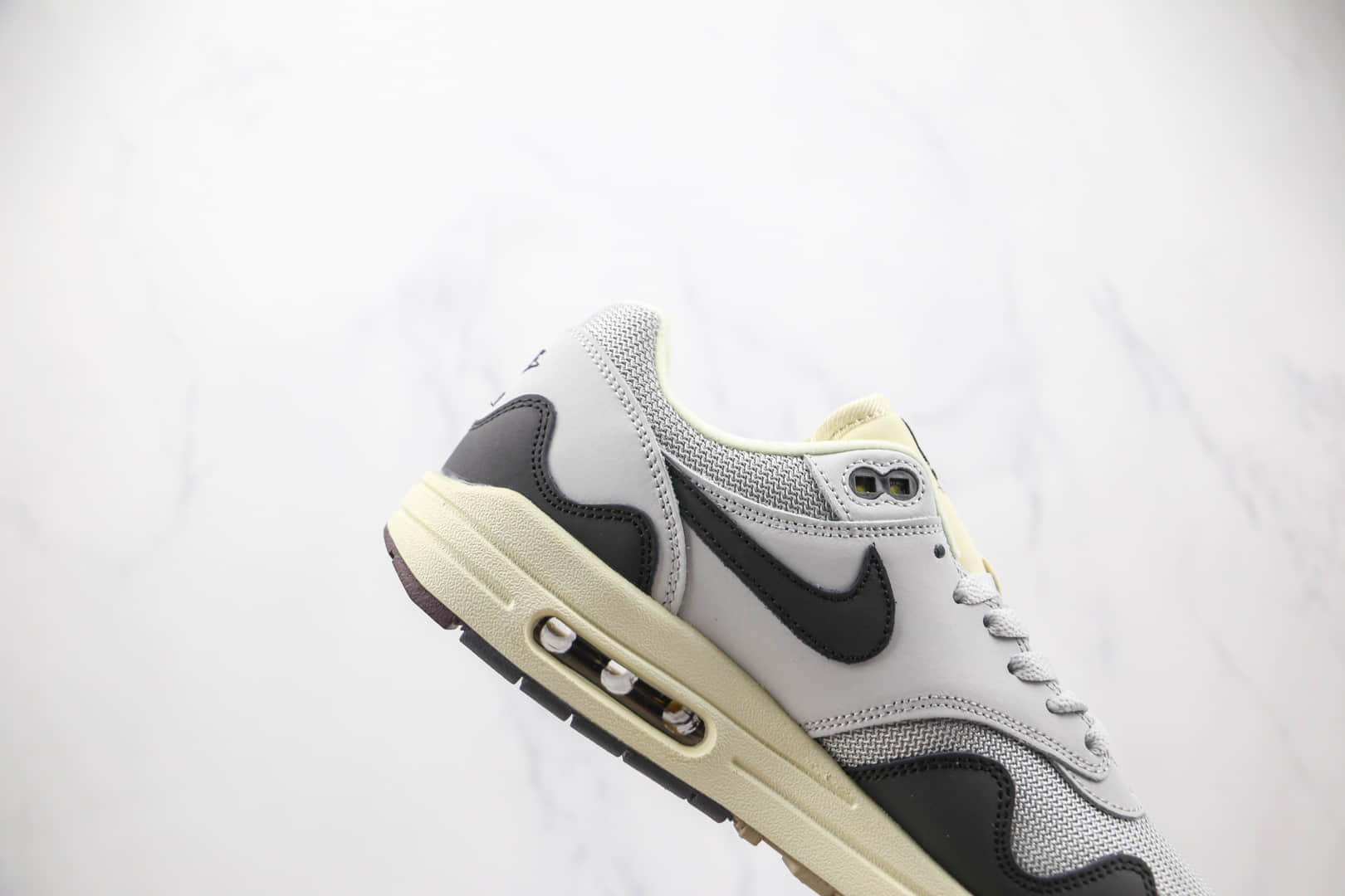 耐克Nike Air Max 1 “Monarch” 1 x Patta联名款纯原版本灰黑色波浪纹Max1气垫鞋原楦头纸板打造 货号:DH1348-002
