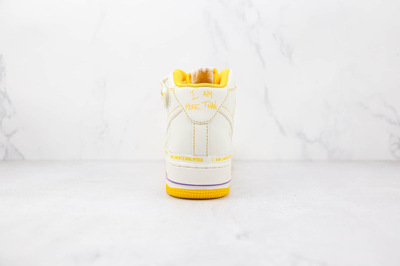 耐克Nike Air Force 1纯原版本中帮空军一号紫金湖人3M反光板鞋内置气垫 货号:DW8802-609